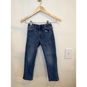 Lucky Brand Girls Straight Droit Jeans Size 6 Kids Medium Wash Stretch Denim